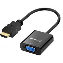 Moread HDMI to VGA Male-to-Female Gold Plated Adapter